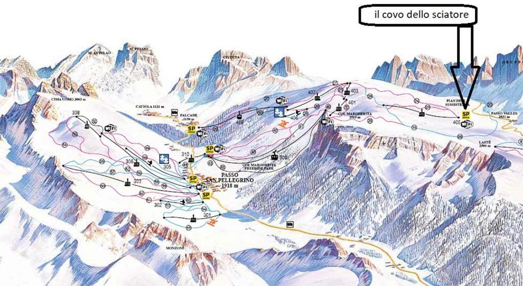 팔카데 Il Covo Dello Sciatore 아파트 외부 사진